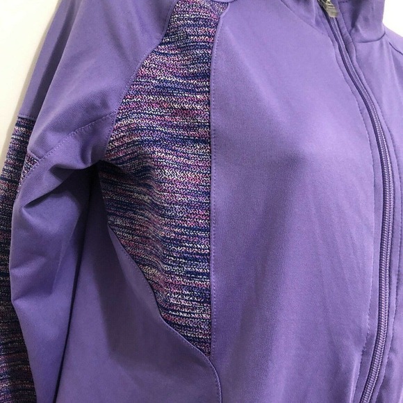 Girls Champion C9 Lavender Purple Track Full Zip Shirt Top XL 14-16 Long Sleeve - Picture 4 of 12